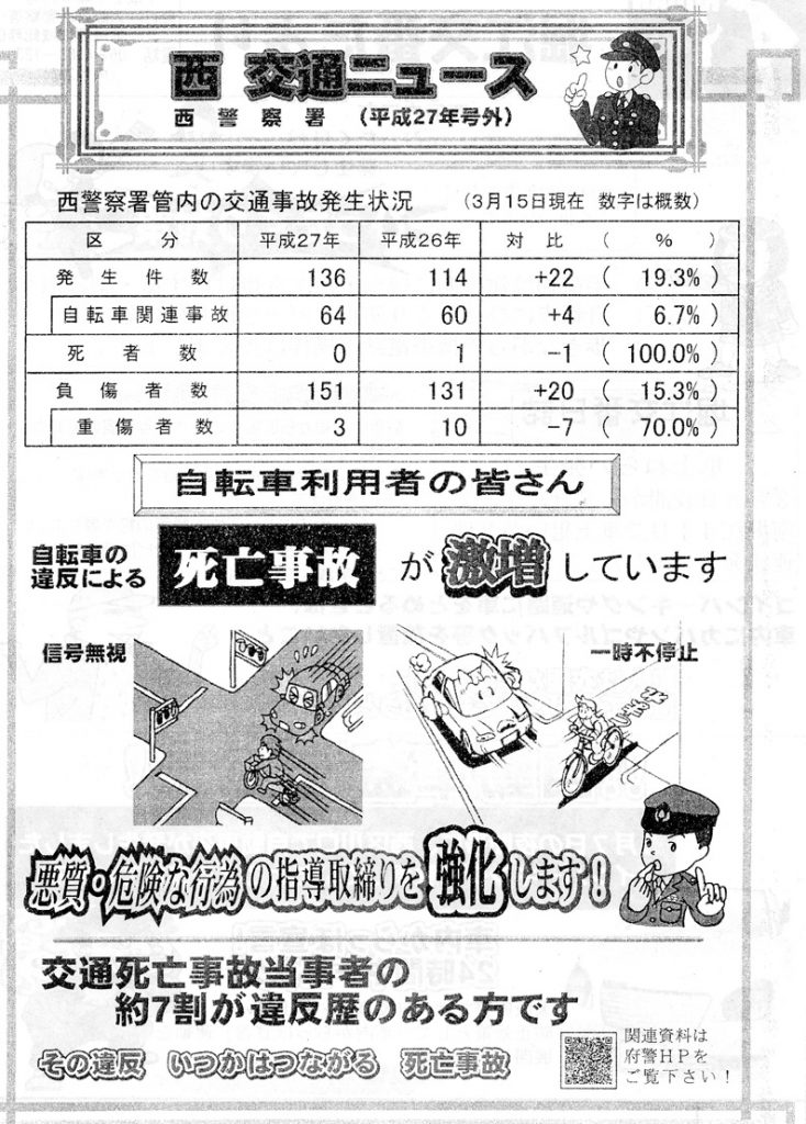 堀江交番だより2015年4月号